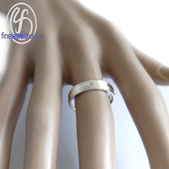 แหวนเพชร-แหวนเงิน-เพชรสังเคราะห์-เงินแท้-แหวนหมั้น-แหวนแต่งงาน-R1217cz-sh