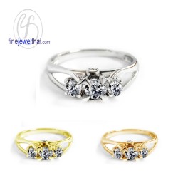 แหวนเพชร-แหวนเงิน-เพชรสังเคราะห์-เงินแท้-แหวนหมั้น-แหวนแต่งงาน-R1224cz