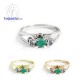 Emerald-Diamond-CZ-Silver-Birthstone-Ring-Finejewelthai-R1224em