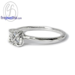 แหวนเพชร-แหวนเงิน-เพชรสังเคราะห์-เงินแท้925-R1229cz-rd แหวนเพชร-แหวนเงิน-เพชรสังเคราะห์-เงินแท้925-R1229cz-rd