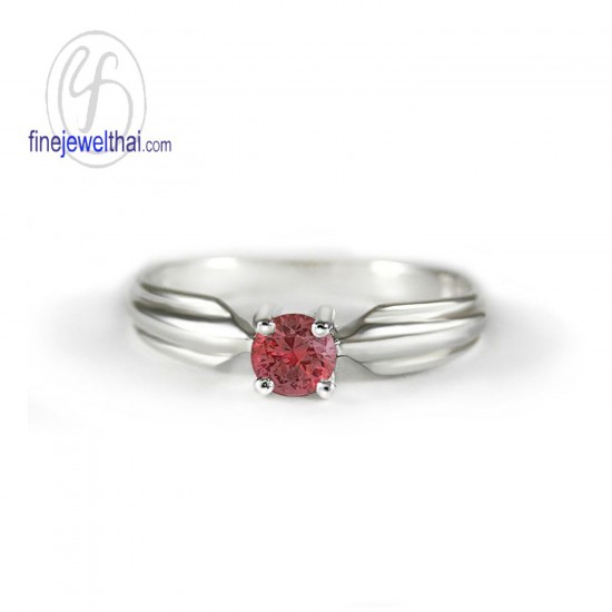 Ruby-Birthstone-Silver-Ring-R1233rb