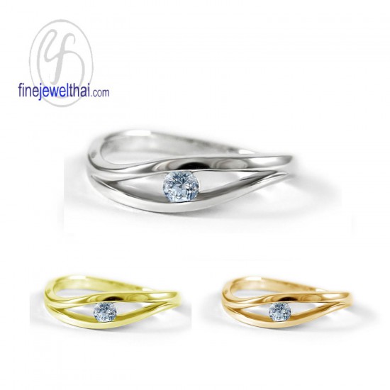 Aquamarine-Silver-Birthstone-Ring-Finejewelthai-R1234aq