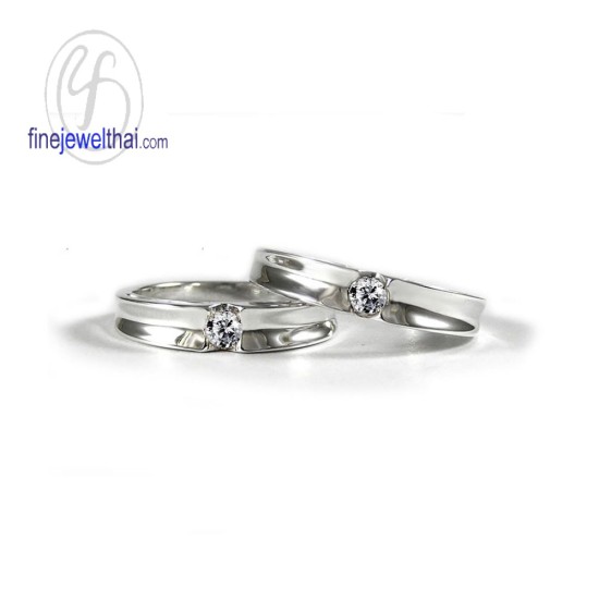 แหวนแพลทินัม-แหวนเพชร-แพลทินัม-เพชรแท้-แหวนคู่-แหวนหมั้น-แหวนแต่งงาน-Finejewelthai-R1240_1DPT