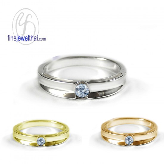 Aquamarine-Silver-Birthstone-Ring-Finejewelthai-R1240aq