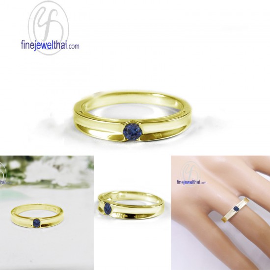 Blue-Sapphire-Silver-Birthstone-Ring-Finejewelthai-R1241bl