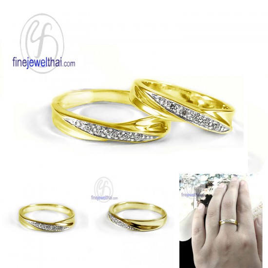 แหวนเพชร-แหวนเงิน-เพชรแท้-เงินแท้925-แหวนคู่-แหวนหมั้น-แหวนแต่งงาน-RC1245di