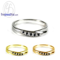 แหวนนิล-แหวนเงิน-นิลแท้-เงินแท้925-แหวนพลอย-R1245on