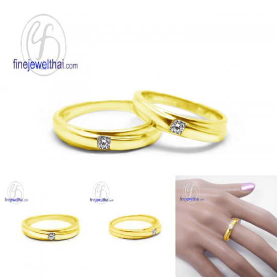 แหวนเพชร-แหวนเงิน-เพชรแท้-เงินแท้925-แหวนคู่-แหวนหมั้น-แหวนแต่งงาน-RC1248di