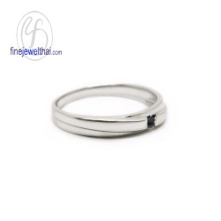 แหวนนิล-แหวนเงิน-นิลแท้-เงินแท้925-R1248on
