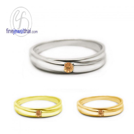 แหวนซิทริน-แหวนเงิน-ซิทรินแท้-เงินแท้925-R1248ct