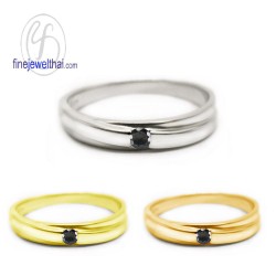 แหวนนิล-แหวนเงิน-นิลแท้-เงินแท้925-R1248on