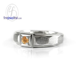 แหวนซิทริน-แหวนเงิน-แหวนพลอยแท้-แหวนประจำเดือนเกิด-R1251ct-m