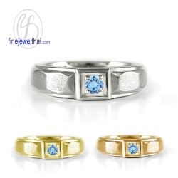 แหวนโทพาซ-แหวนเงิน-แหวนพลอยแท้-แหวนประจำเดือนเกิด-R1251tpm