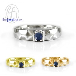แหวนไพลิน-แหวนเงิน-แหวนพลอยแท้-แหวนประจำเดือนเกิด-R1252bl