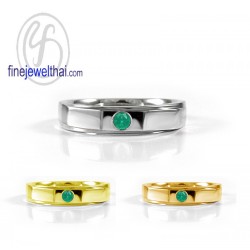 แหวนมรกต-แหวนเงิน-แหวนพลอยแท้-แหวนประจำเดือนเกิด-R1253em