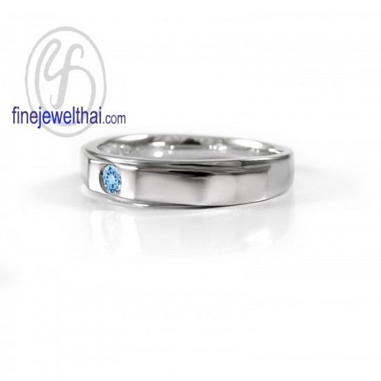 แหวนโทพาซ-แหวนเงิน-แหวนพลอยแท้-แหวนประจำเดือนเกิด-R1253tp