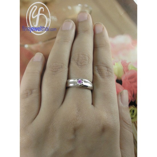 แหวนอะเมทิสต์-แหวนเงิน-แหวนพลอยแท้-แหวนประจำเดือนเกิด-R1255am-m แหวนอะเมทิสต์-แหวนเงิน-แหวนพลอยแท้-แหวนประจำเดือนเกิด-R1255am-m