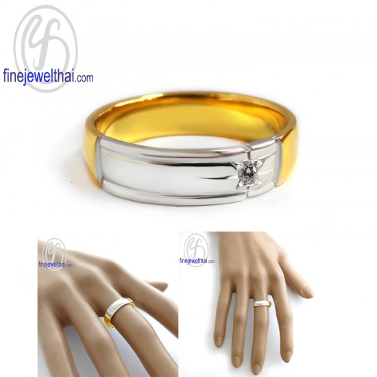 แหวนเพชร-แหวนเงิน-เพชรแท้-เงินแท้925-แหวนหมั้น-แหวนแต่งงาน-R1263di