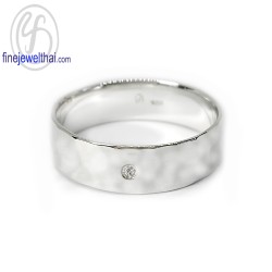 แหวนเพชร-แหวนเงิน-เพชรสังเคราะห์-เงินแท้-แหวนหมั้น-แหวนแต่งงาน-R1276cz-h