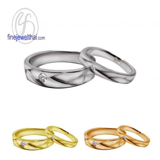 แหวนเพชรสังเคราะห์-แหวนเงินแท้-แหวนคู่-แหวนหมั้น-แหวนแต่งงาน-R1277_78cz
