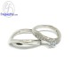 แหวนเพชรสังเคราะห์-แหวนเงินแท้-แหวนคู่-แหวนหมั้น-แหวนแต่งงาน-R1281-82cz