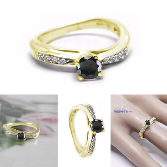 แหวนนิล-แหวนเพชร-แหวนเงิน-นิลแท้-เพชรสังเคราะห์-เงินแท้-แหวนพลอยแท้-แหวนพลอยประจำเดือนเกิด-R1282on