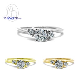 แหวนเพชร-แหวนเงิน-เพชรสังเคราะห์-เงินแท้925-แหวนหมั้น-แหวนแต่งงาน-R1292cz
