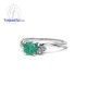 Emerald-Diamond-CZ-Silver-Birthstone-Ring-Finejewelthai-R1292em 