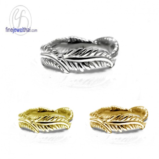 แหวนเงิน-เงินแท้-แหวนใบมะกอก-R131100 แหวนเงิน-เงินแท้-แหวนใบมะกอก-R131100