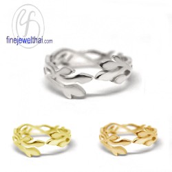 แหวนเงิน-เงินแท้-แหวนใบมะกอก-R131500