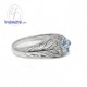 Vintage-Set-Aquamarine-Silver-Birthstone-Ring-Finejewelthai-R1316aq