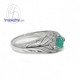 Vintage-Set-Emerald-Silver-Birthstone-Ring-Finejewelthai-R1316em