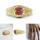 แหวนทับทิม-แหวนเงิน-ทับทิมแท้-เงินแท้-แหวนพลอยแท้-แหวนพลอยประจำเดือนเกิด-วินเทจ-R1316rb