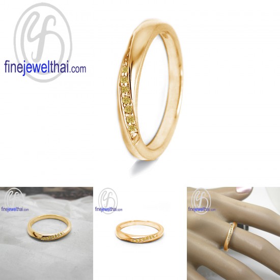 แหวนบุษราคัม-แหวนอินฟินิตี้-บุษราคัมแท้-เงินแท้925-แหวนพลอย-Fnejewelthai-R1341yl
