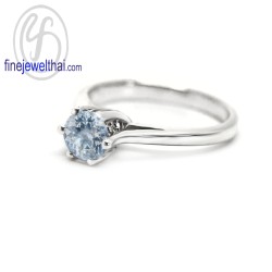 แหวนอะความารีน-อะความารีนแท้-เงินแท้ 925-แหวนพลอย-finejewelthai -R1343aq แหวนอะความารีน-อะความารีนแท้-เงินแท้ 925-แหวนพลอย-finejewelthai -R1343aq