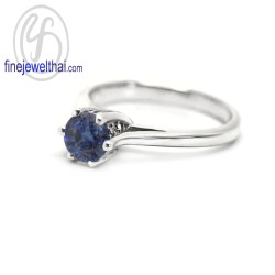 แหวนไพลิน-ไพลินแท้-เงินแท้ 925-แหวนพลอย-finejewelthai -R1343bl แหวนไพลิน-ไพลินแท้-เงินแท้ 925-แหวนพลอย-finejewelthai -R1343bl