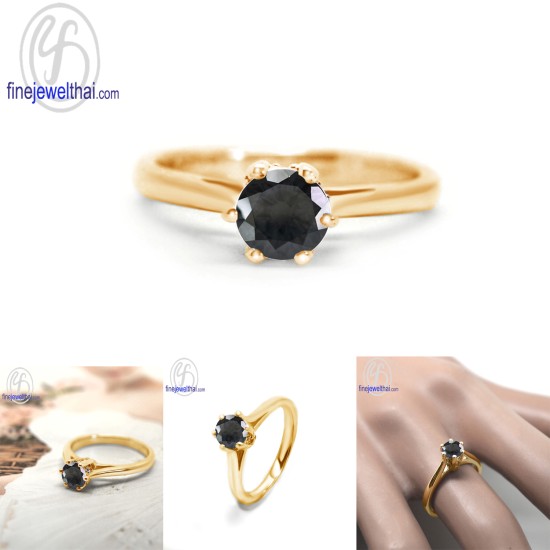 แหวนนิล-นิลแท้-เงินแท้ 925-แหวนพลอย-finejewelthai -R1343on