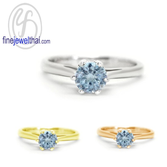 แหวนโทพาซ-โทพาซแท้-เงินแท้ 925-แหวนพลอย-finejewelthai -R1343tp