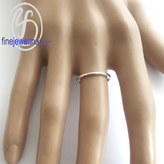 แหวนทองคำขาว-แหวนมินิมอล-แหวนเกลี้ยง-แหวนหมั้น-แหวนแต่งงาน-Finejewelthai-R1359WG