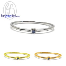 แหวนไพลิน-แหวนเงิน-ไพลินแท้-เงินแท้925-แหวนพลอย-R1362bl