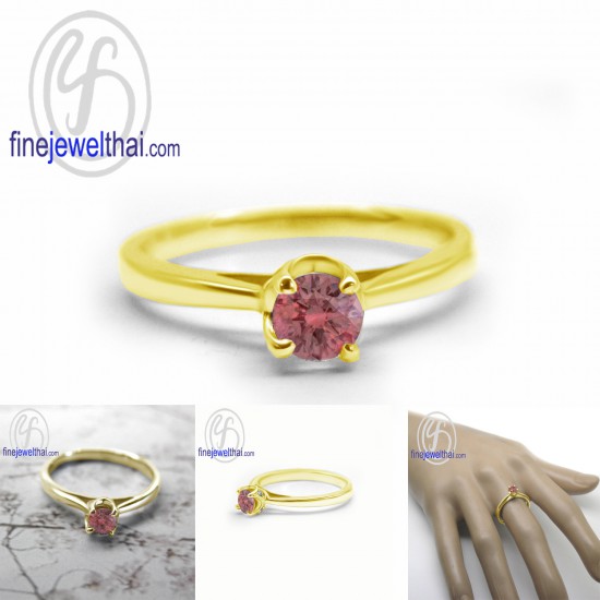 แหวนทับทิม-แหวนเพชร-แหวนเงิน-ทับทิมแท้-เพชรสังเคราะห์-เงินแท้925-แหวนพลอย-R1367rb