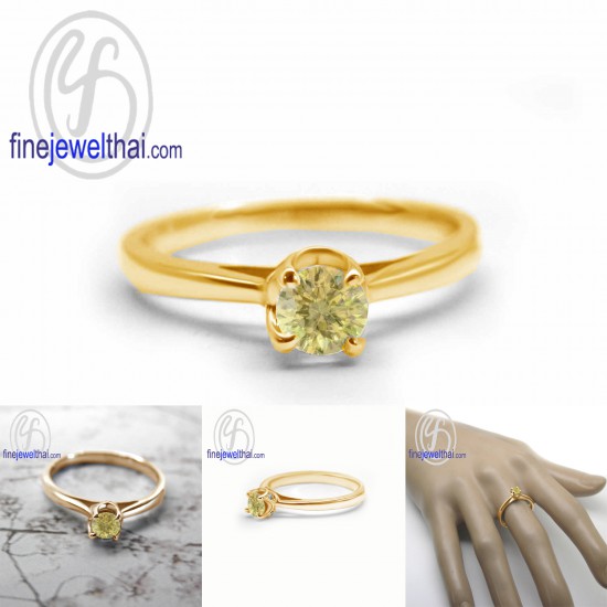 Yellow-Sapphire-Diamond-CZ-Silver-Birthstone-Ring-Finejewelthai-R1367yl