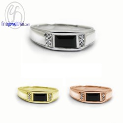 แหวนนิล-แหวนเงิน-แหวนเพชร-เพชรcz-R1368on
