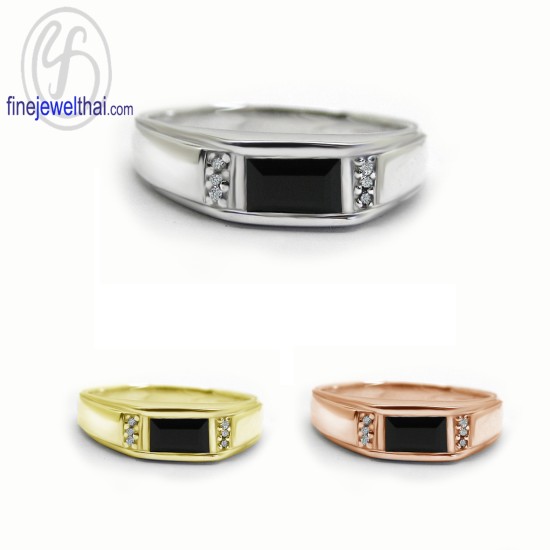 แหวนนิล-แหวนเงิน-แหวนเพชร-เพชรcz-R1368on