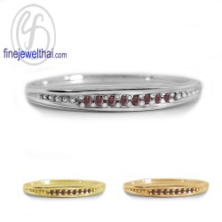 แหวนโกเมน-แหวนเงิน-โกเมนแท้-เงินแท้925-แหวนพลอย-R1371gm