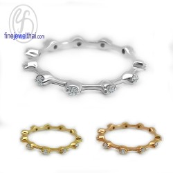 แหวนเพชร-แหวนเงิน-เพชรสังเคราะห์-เงินแท้925-แหวนหมั้น-แหวนแต่งงาน-R1373cz