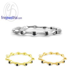 แหวนนิล-แหวนเงิน-นิลแท้-เงินแท้925-แหวนพลอย-R1373on