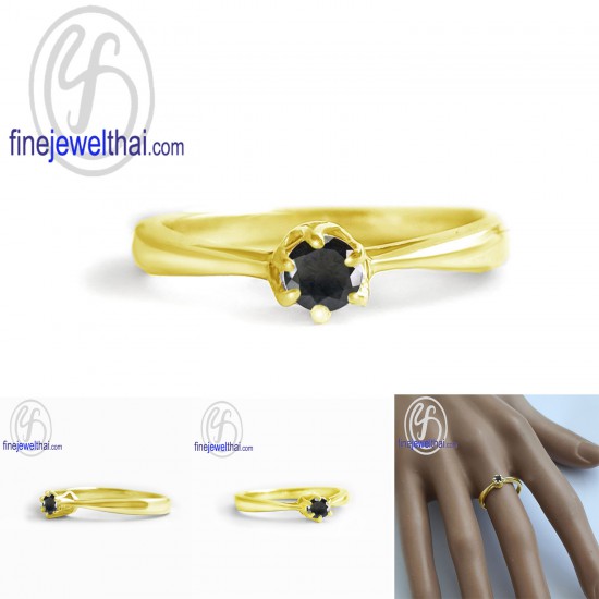 แหวนนิล-แหวนเงิน-นิลแท้-เงินแท้925-แหวนพลอย-R1376on