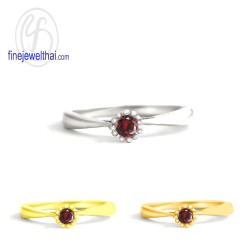 แหวนโกเมน-แหวนเงิน-โกเมนแท้-เงินแท้925-R1377gm