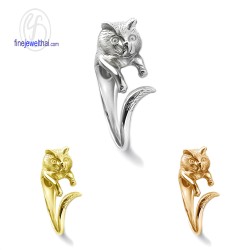 แหวนเงิน-แหวนแมว-แหวนน้องแมว-แหวนเกลี้ยง-เงินแท้-R138300